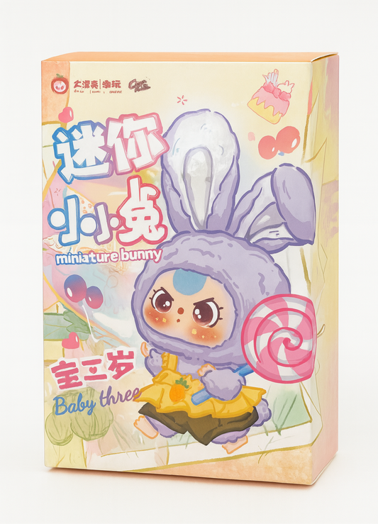 Baby Three Miniature Bunnies Blind Box